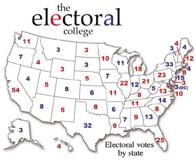 Electoral College Map | Welcome